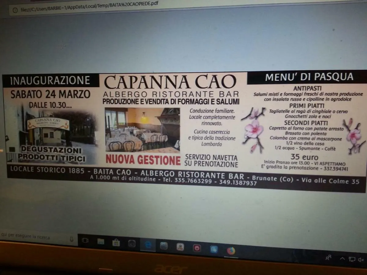 Hotel Capanna C.A.O. à Brunate